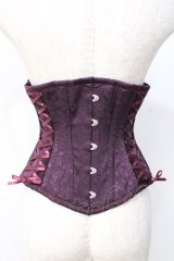 abilletage / ローズサテンコルセット  ワイン Y-25-07-29-119-GO-TO-SZ-ZY