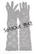 GOTH / レース手袋  黒 Y-25-07-29-021-GO-ZA-SZ-ZT488