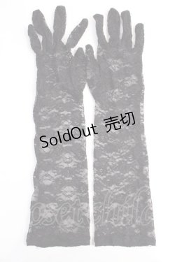 画像1: GOTH / レース手袋  黒 Y-25-07-29-021-GO-ZA-SZ-ZT488