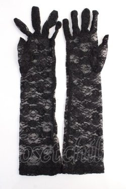 画像2: GOTH / レース手袋  黒 Y-25-07-29-021-GO-ZA-SZ-ZY