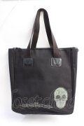SHIN&COMPANY / スカルトートバッグ  黒 Y-25-07-29-022-PU-BG-SZ-ZY