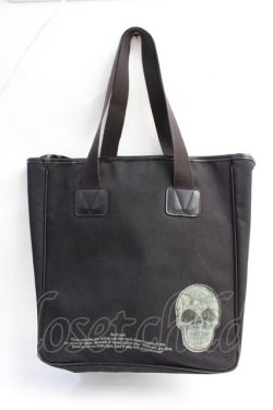 画像1: SHIN&COMPANY / スカルトートバッグ  黒 Y-25-07-29-022-PU-BG-SZ-ZY