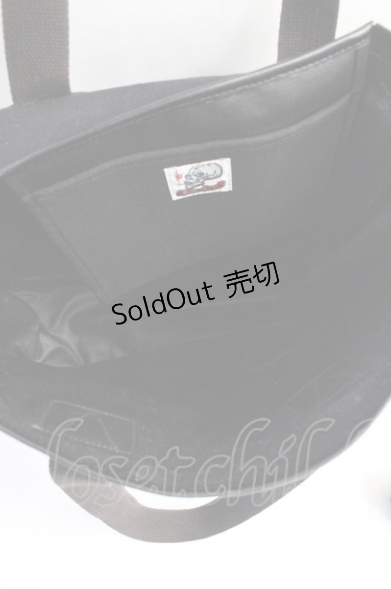 画像3: SHIN&COMPANY / スカルトートバッグ  黒 Y-25-07-29-022-PU-BG-SZ-ZTK019 (3)