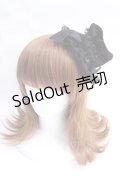 uf. / レースリボンミニハット  黒 Y-25-07-29-031-GO-AC-SZ-ZY