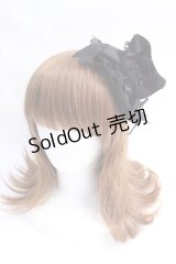 uf. / レースリボンミニハット  黒 Y-25-07-29-031-GO-AC-SZ-ZY