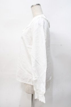 画像2: axes femme POETIQUE / コットンレースブラウス  白 Y-25-07-31-030-AX-BL-SZ-ZY