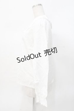 画像2: axes femme POETIQUE / コットンレースブラウス  白 Y-25-07-31-030-AX-BL-SZ-ZY