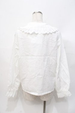 画像3: axes femme POETIQUE / コットンレースブラウス  白 Y-25-07-31-030-AX-BL-SZ-ZY