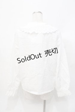画像3: axes femme POETIQUE / コットンレースブラウス  白 Y-25-07-31-030-AX-BL-SZ-ZY
