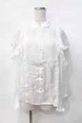 axes femme POETIQUE / ボウタイ付オフショルブラウス  白 Y-25-07-31-031-AX-BL-SZ-ZY