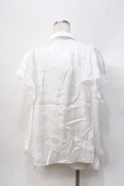 画像3: axes femme POETIQUE / ボウタイ付オフショルブラウス  白 Y-25-07-31-031-AX-BL-SZ-ZY