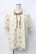 axes femme POETIQUE / ディズニーバンビ/ブラウス  生成り Y-25-07-31-036-AX-BL-SZ-ZY