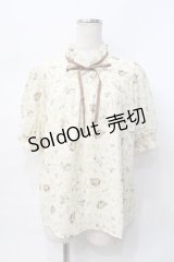 axes femme POETIQUE / ディズニーバンビ/ブラウス  生成り Y-25-07-31-036-AX-BL-SZ-ZY