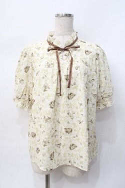 画像1: axes femme POETIQUE / ディズニーバンビ/ブラウス  生成り Y-25-07-31-036-AX-BL-SZ-ZY