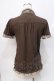 画像3: axes femme / 切り替え襟付きTシャツ M 茶 Y-25-07-31-037-AX-TO-SZ-ZY (3)