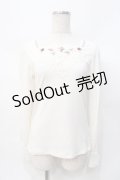 axes femme / ローズガーデンリブインナープルオーバー  生成り Y-25-07-31-038-AX-TO-SZ-ZY