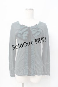 axes femme / ストライプリボンカットソー M グリーン Y-25-07-31-039-AX-TO-SZ-ZY