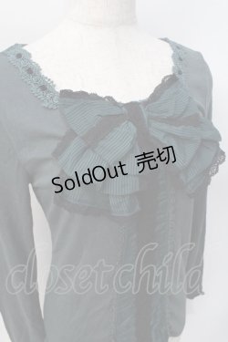 画像4: axes femme / ストライプリボンカットソー M グリーン Y-25-07-31-039-AX-TO-SZ-ZY