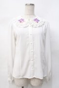 TRAVAS TOKYO / レディーズブラウス /Frill Collar Blouse F ホワイト Y-25-07-31-041-PU-BL-SZ-ZY