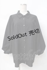 axes femme / ボリューム袖ブラウス F 黒 Y-25-07-31-042-AX-BL-SZ-ZY