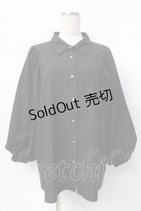 axes femme / ボリューム袖ブラウス F 黒 Y-25-07-31-042-AX-BL-SZ-ZY