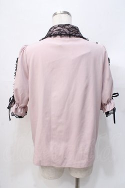 画像3: NOEMIE / ラッフルフリルレースアップブラウス M ピンク Y-25-07-31-043-LO-BL-SZ-ZY