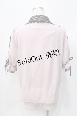 画像3: NOEMIE / ラッフルフリルレースアップブラウス M ピンク Y-25-07-31-043-LO-BL-SZ-ZT393