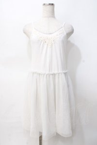 axes femme / レースインナーキャミワンピース M 生成り Y-25-07-31-047-AX-OP-SZ-ZY
