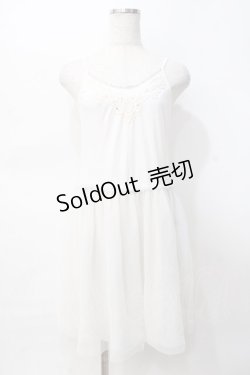 画像1: axes femme / レースインナーキャミワンピース M 生成り Y-25-07-31-047-AX-OP-SZ-ZT119