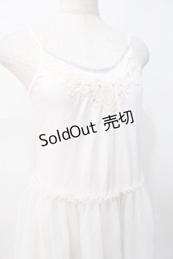 画像4: axes femme / レースインナーキャミワンピース M 生成り Y-25-07-31-047-AX-OP-SZ-ZT119