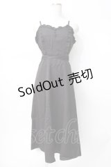 axes femme POETIQUE / パールチェーンキャミワンピ  黒 Y-25-07-31-049-AX-OP-SZ-ZY