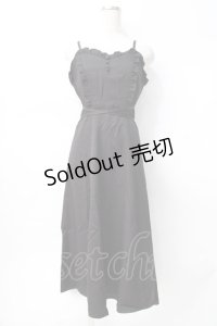 axes femme POETIQUE / パールチェーンキャミワンピ  黒 Y-25-07-31-049-AX-OP-SZ-ZY