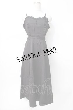 画像1: axes femme POETIQUE / パールチェーンキャミワンピ  黒 Y-25-07-31-049-AX-OP-SZ-ZY