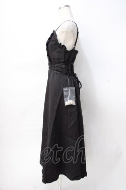画像2: axes femme POETIQUE / パールチェーンキャミワンピ  黒 Y-25-07-31-049-AX-OP-SZ-ZY