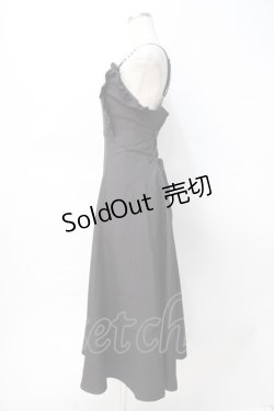 画像2: axes femme POETIQUE / パールチェーンキャミワンピ  黒 Y-25-07-31-050-AX-OP-SZ-ZY