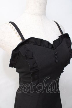 画像4: axes femme POETIQUE / パールチェーンキャミワンピ  黒 Y-25-07-31-050-AX-OP-SZ-ZY