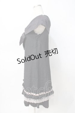 画像2: axes femme / BIGリボンワンピース M 黒 Y-25-07-31-054-AX-OP-SZ-ZY
