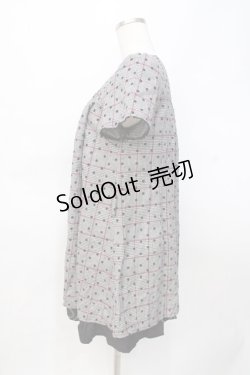 画像2: axes femme / フロッキードットレイヤード風ワンピース M 黒 Y-25-07-31-056-AX-OP-SZ-ZY