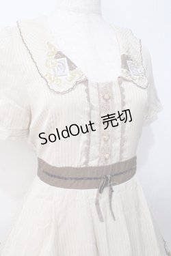 画像4: axes femme / レース×スタンププリントワンピース M 生成り Y-25-07-31-057-AX-OP-SZ-ZY