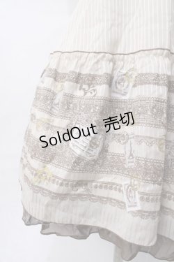 画像5: axes femme / レース×スタンププリントワンピース M 生成り Y-25-07-31-057-AX-OP-SZ-ZY