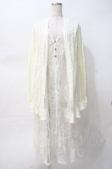 axes femme / レイヤード風デザインカーディガン  生成り Y-25-07-31-060-AX-TO-SZ-ZY