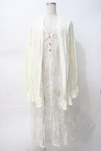 axes femme / レイヤード風デザインカーディガン  生成り Y-25-07-31-060-AX-TO-SZ-ZY