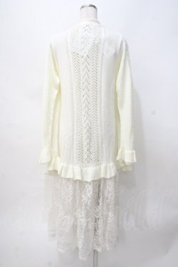 画像3: axes femme / レイヤード風デザインカーディガン  生成り Y-25-07-31-060-AX-TO-SZ-ZY
