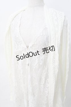 画像4: axes femme / レイヤード風デザインカーディガン  生成り Y-25-07-31-060-AX-TO-SZ-ZY