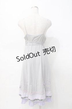 画像3: Ozz oneste / 桜刺繍チャイナキャミワンピース  グレー×ラベンダー Y-25-07-31-061-OO-OP-SZ-ZY