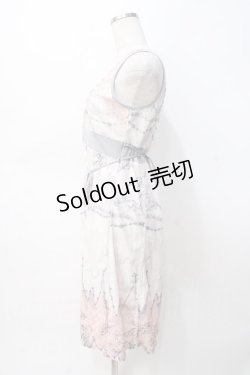 画像2: OZZ ANGELO / 鍵チェーン柄ワンピース  オフ Y-25-07-31-062-OO-OP-SZ-ZY