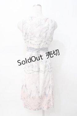 画像3: OZZ ANGELO / 鍵チェーン柄ワンピース  オフ Y-25-07-31-062-OO-OP-SZ-ZY