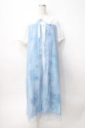 axes femme / ソーダ柄シャツワンピース Ｍ サックス Y-25-07-31-063-AX-OP-SZ-ZY