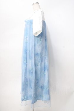 画像2: axes femme / ソーダ柄シャツワンピース Ｍ サックス Y-25-07-31-063-AX-OP-SZ-ZY