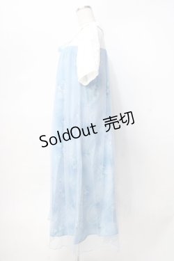 画像2: axes femme / ソーダ柄シャツワンピース M サックス Y-25-07-31-063-AX-OP-SZ-ZI